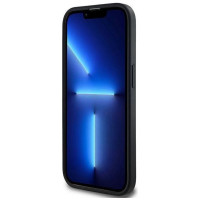 Dkny Leather Checkered Mono Pattern MagSafe Case for iPhone 14 Pro Max - Black