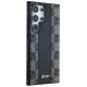 Dkny Leather Checkered Mono Pattern MagSafe Case for Samsung Galaxy S24 Ultra - Black