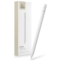 Tech-Protect Digital Magnetic Stylus Pen 3 Magnetic for iPad Tablet - White