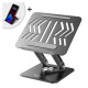 Wozinsky Laptop stand Wozinsky WRS-CPY84SB 360 aluminum + Free! smartphone stand - black