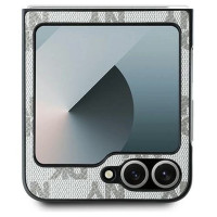 Dkny Checkered Pattern Printed Stripes Case for Samsung Galaxy Z Flip 6 - Beige