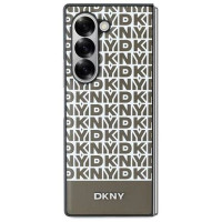 Dkny Repeat Pattern Bottom Stripe Case for Samsung Galaxy Z Fold 6 - Brown