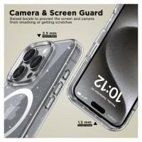 Tech-Protect FlexAir Hybrid MagSafe Case for iPhone 16 Pro Max - Clear