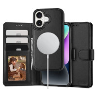 Tech-Protect Wallet MagSafe case with wallet for iPhone 16 - black