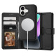 Tech-Protect Wallet MagSafe case with wallet for iPhone 16 - black