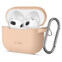 Tech-Protect Silicone Hook Case for Apple AirPods 3 - Beige
