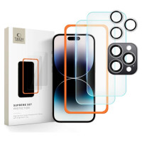 Tech-Protect Supreme Set tempered glass for iPhone 16 Pro - transparent (3 pcs.)