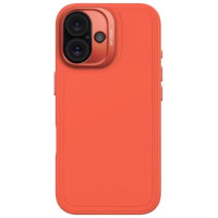Decoded AntiMicrobial Silicone Stacks Backcover with MagSafe for iPhone 16 - Orange