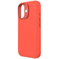 Decoded AntiMicrobial Silicone Stacks Backcover with MagSafe for iPhone 16 - Orange