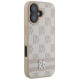 Dkny Checkered Pattern & Printed Stripes iPhone 16 Case - Pink