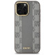 Dkny Leather Checkered Mono Pattern MagSafe iPhone 14 Pro Max Case - Beige