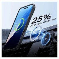 ESR Classic Hybrid Kickstand Halolock MagSafe Case with Stand + Tempered Glass for iPhone 16 Pro Max - Clear with Black Frame