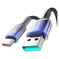 Joyroom S-A42 Crystal-Clear Series 3A USB-A - USB-C cable 1.2m - black