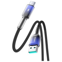 Joyroom S-A42 Crystal-Clear Series 3A USB-A - USB-C cable 1.2m - black