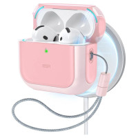 ESR Orbit Halolock MagSafe case for AirPods 4 - pink