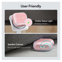 ESR Orbit Halolock MagSafe case for AirPods 4 - pink