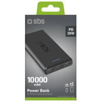 SBS Powerbank SBS TTBB10000FASTPD20K 10000 mAh 20W with Power Delivery - black