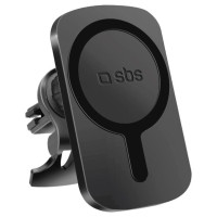 SBS TESUPWIR15WMS Smartphone Holder with Charger Compatible with MagSafe - Black