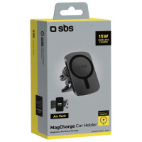 SBS TESUPWIR15WMS Smartphone Holder with Charger Compatible with MagSafe - Black