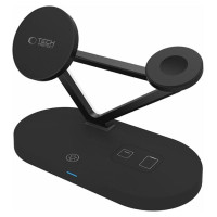 Tech-Protect QI15W-A41 3in1 Wireless Charger with MagSafe for Apple Devices - Black