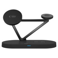 Tech-Protect QI15W-A41 3in1 Wireless Charger with MagSafe for Apple Devices - Black