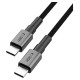 Tech-Protect UltraBoost DNA USB-C PD60W/3A Cable 100cm - Gray
