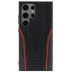 Audi Genuine Leather MagSafe S24 Ultra S928 black-red hardcase AU-TPUPCS24U-R8/D3-RD