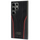 Audi Genuine Leather MagSafe S24 Ultra S928 black-red hardcase AU-TPUPCS24U-R8/D3-RD
