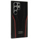 Audi Genuine Leather MagSafe S24 Ultra S928 black-red hardcase AU-TPUPCS24U-R8/D3-RD