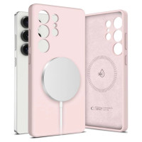 Tech-Protect Liquid Silicone MagSafe Case for Samsung Galaxy S25 Ultra - Pink