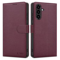 Tech-Protect Wallet Case for Samsung Galaxy A56 5G - Burgundy
