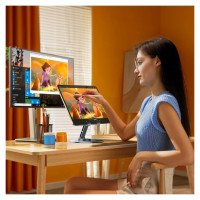 Wozinsky WRS-DSY84SS 360° Rotating Aluminum Tablet Stand - Gray