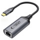 Tech-Protect UltraBoost USB-C to Ethernet RJ45 1000Mbps Adapter - Black