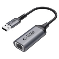 Tech-Protect UltraBoost USB-A 3.0 / Ethernet RJ45 1000Mbps Adapter - Black