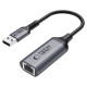 Tech-Protect UltraBoost USB-A 3.0 / Ethernet RJ45 1000Mbps Adapter - Black