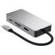 Tech-Protect HB05 HUB 9in1 USB-C + USB2.0 + USB3.0 + HDMI 4K 60HZ + SD / TF + PD100W + RJ45 adapter - gray