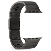 Puro TITAN Stainless Steel Apple Watch Band 42/44/45/49mm - Black