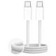 Puro Fabrik 4 240W braided USB-C - USB-C 1m cable - white