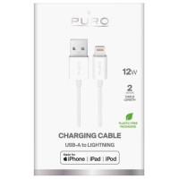 Puro TPE 12W USB-A - Lightning Cable 2m - White