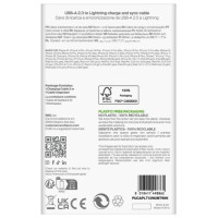 Puro TPE 12W USB-A - Lightning Cable 2m - White