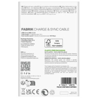 Puro Fabrik 10W Braided Cable USB-A - USB-C 1.5m - Beige