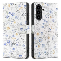 Tech-Protect Wallet Case for Samsung Galaxy A56 5G - White Daisies