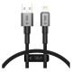 Tech-Protect Ultraboost DNA USB-A / Lightning cable 12W/2.4A 25 cm - gray