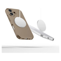 Tech-Protect Liquid Silicone MagSafe iPhone 16e Case - Brown