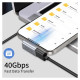 Tech-Protect Ultraboost AA03 USB-C Angled Adapter - Gray
