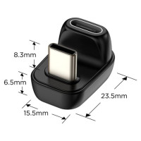 Tech-Protect Ultraboost AA04 USB-C Angled Adapter - Black