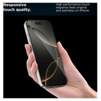 Tech-Protect Quick Set+ 2-pack tempered glass for iPhone 15 Pro Max - black