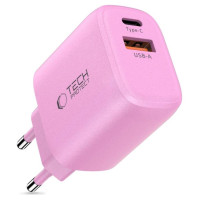 Tech-Protect NCA30 PD 30W QC3.0 USB-A / USB-C Wall Charger - Pink