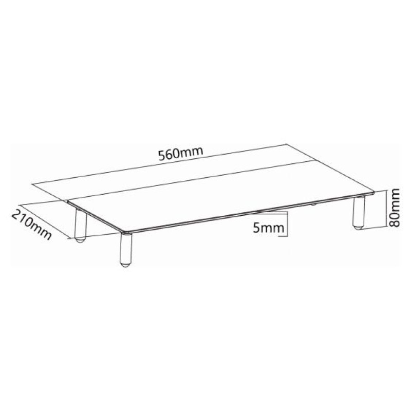 Sbox DS-610 Desktop Riser for Monitor or Notebook