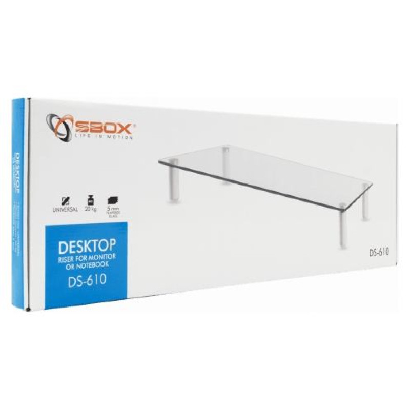 Sbox DS-610 Desktop Riser for Monitor or Notebook